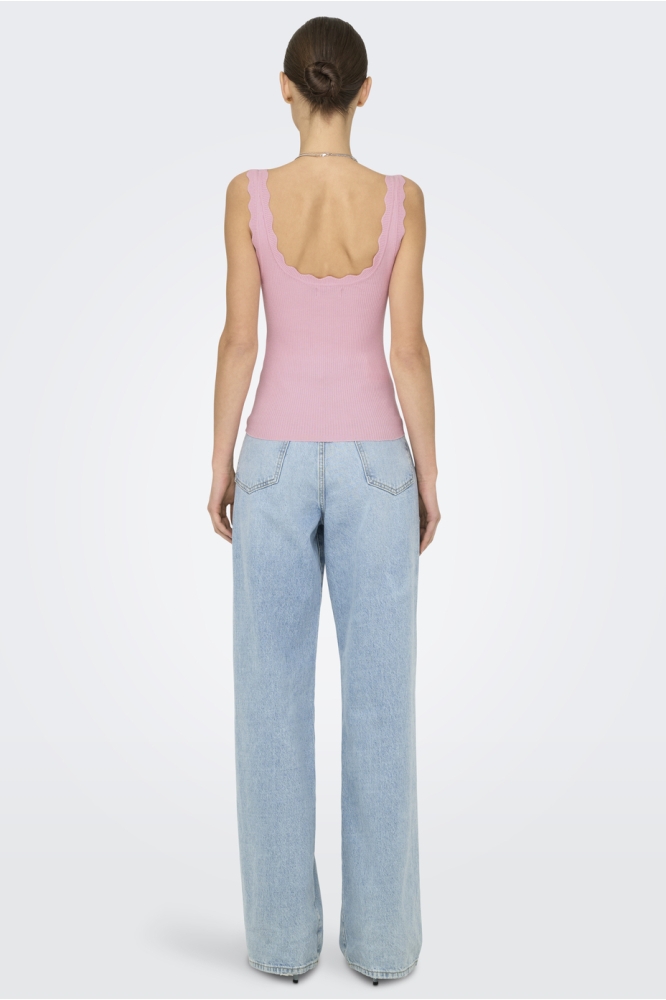 JDYNANNA S/L SCALLOP EDGE TOP KNT N 15290585 FAIRY TALE